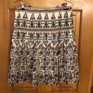 Max Studio elastic waist print skirt.